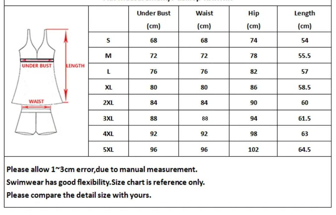 Bikini e costumi da bagno. Due pezzi da donna tankini plus size. #9