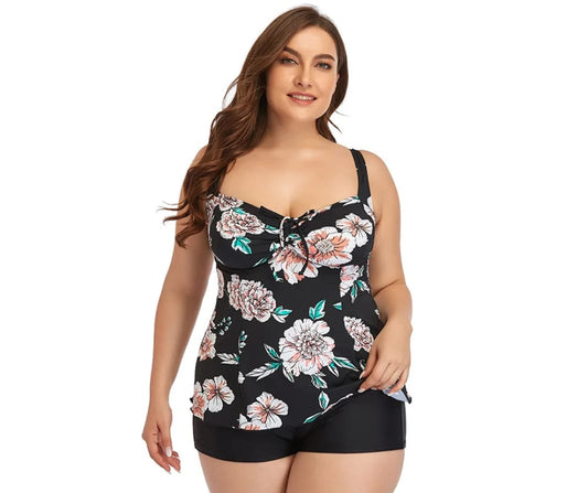 Bikini e costumi da bagno. Due pezzi da donna tankini plus size. #14