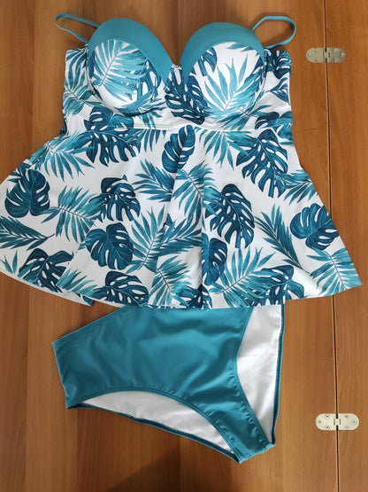 Bikini e costumi da bagno. Due pezzi da donna tankini plus size. #11