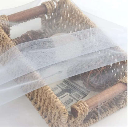 Tessuto tulle morbido. Lunghezza 22,5 m per 1 rotolo.